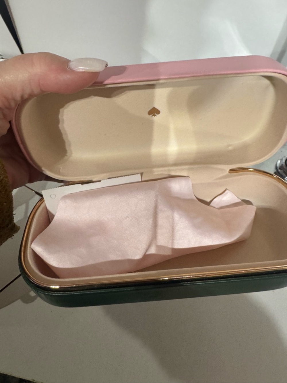 kate spade Pink Sunglasses Case with Brown Lens Aviator Sunglasses - Picture 4 of 4